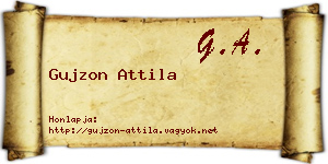 Gujzon Attila névjegykártya